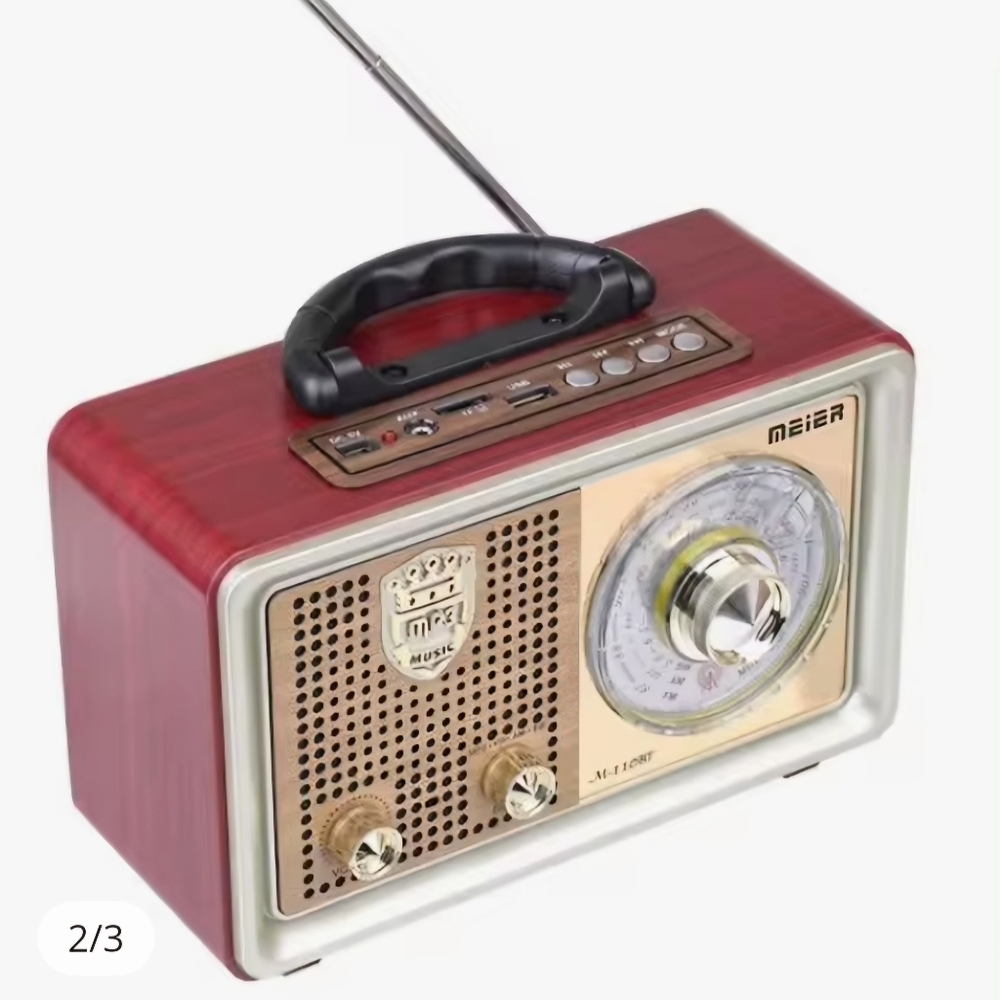 Vintage Design Meier M 110Bt Bluetooth Usb Sd Dvs Nostalgic Radio Fm Am Sw